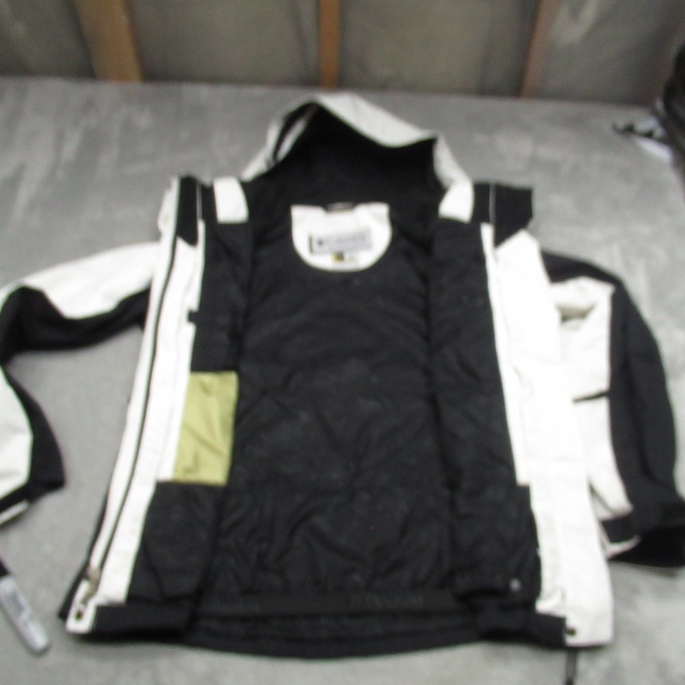 Columbia Titanium Jacket Womens Medium White Waterproof Ski Hooded 3in1 Shell